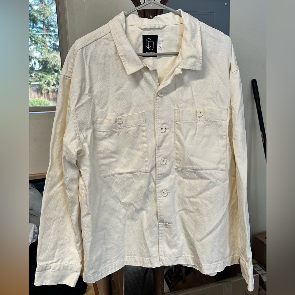 Target Men's Off-White Shirt Jacket